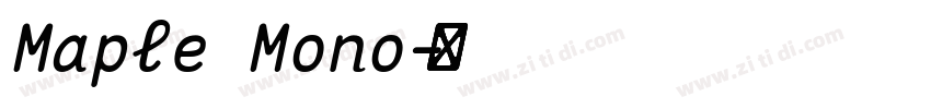 Maple Mono字体转换